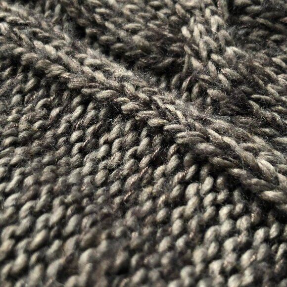 Cable Knit Brown Babydoll Cardi - Picture 5 of 5